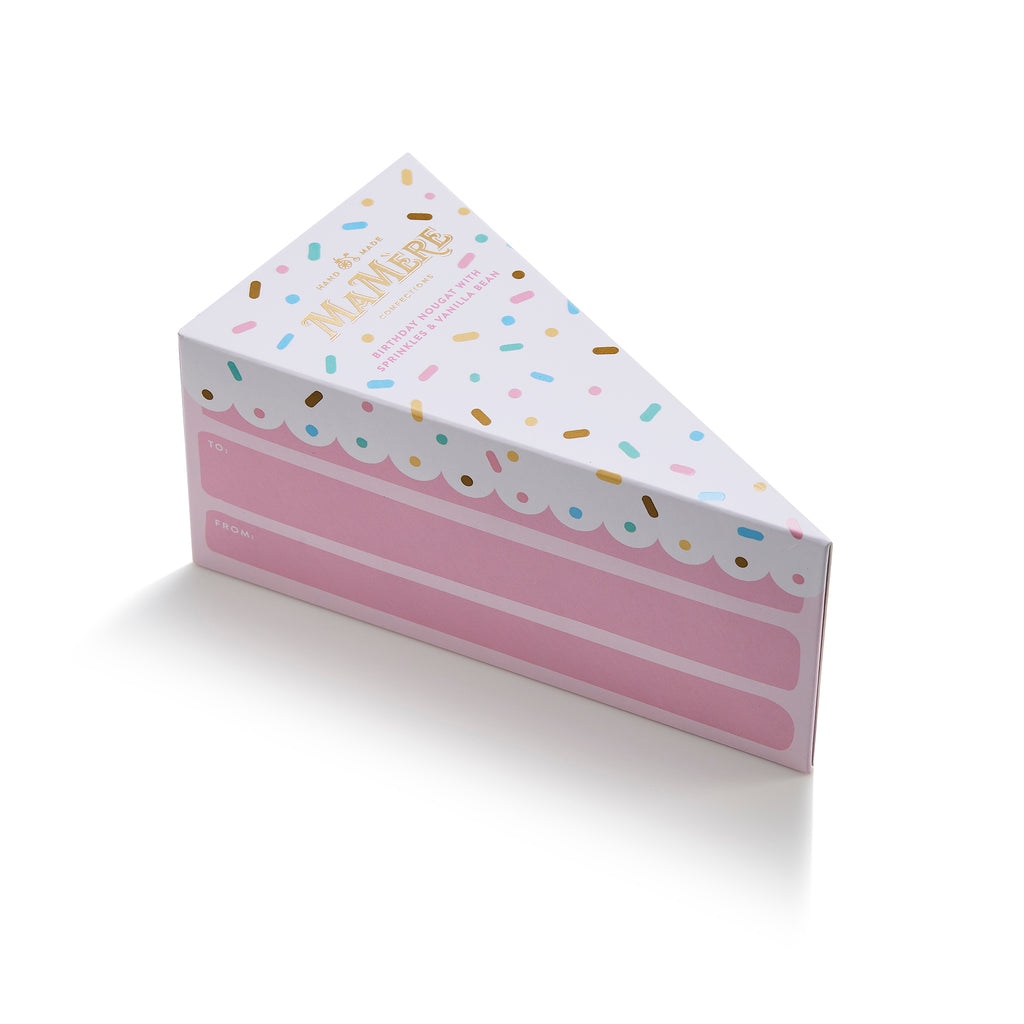 White Birthday Sprinkle Nougat Gift box 100g