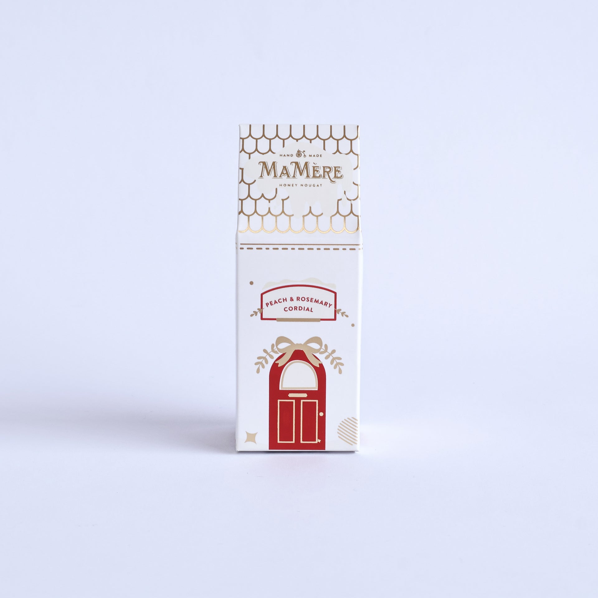 Mini Festive house Red & Gold  - Mini Peach Cordial