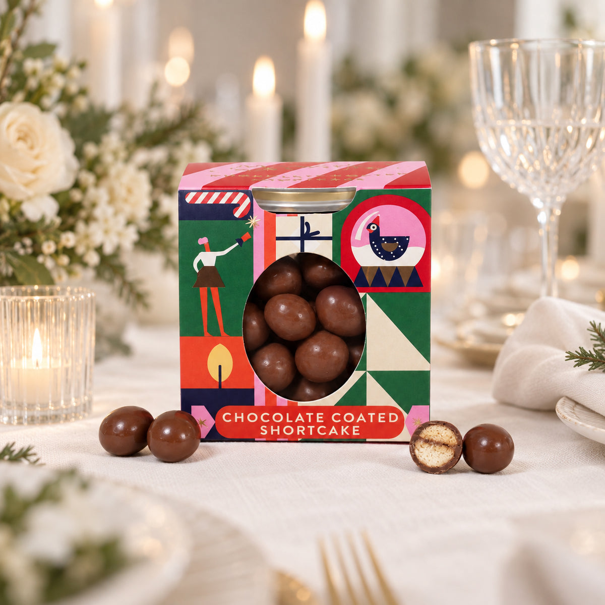 Chocolate Coated Shortcake Bauble
