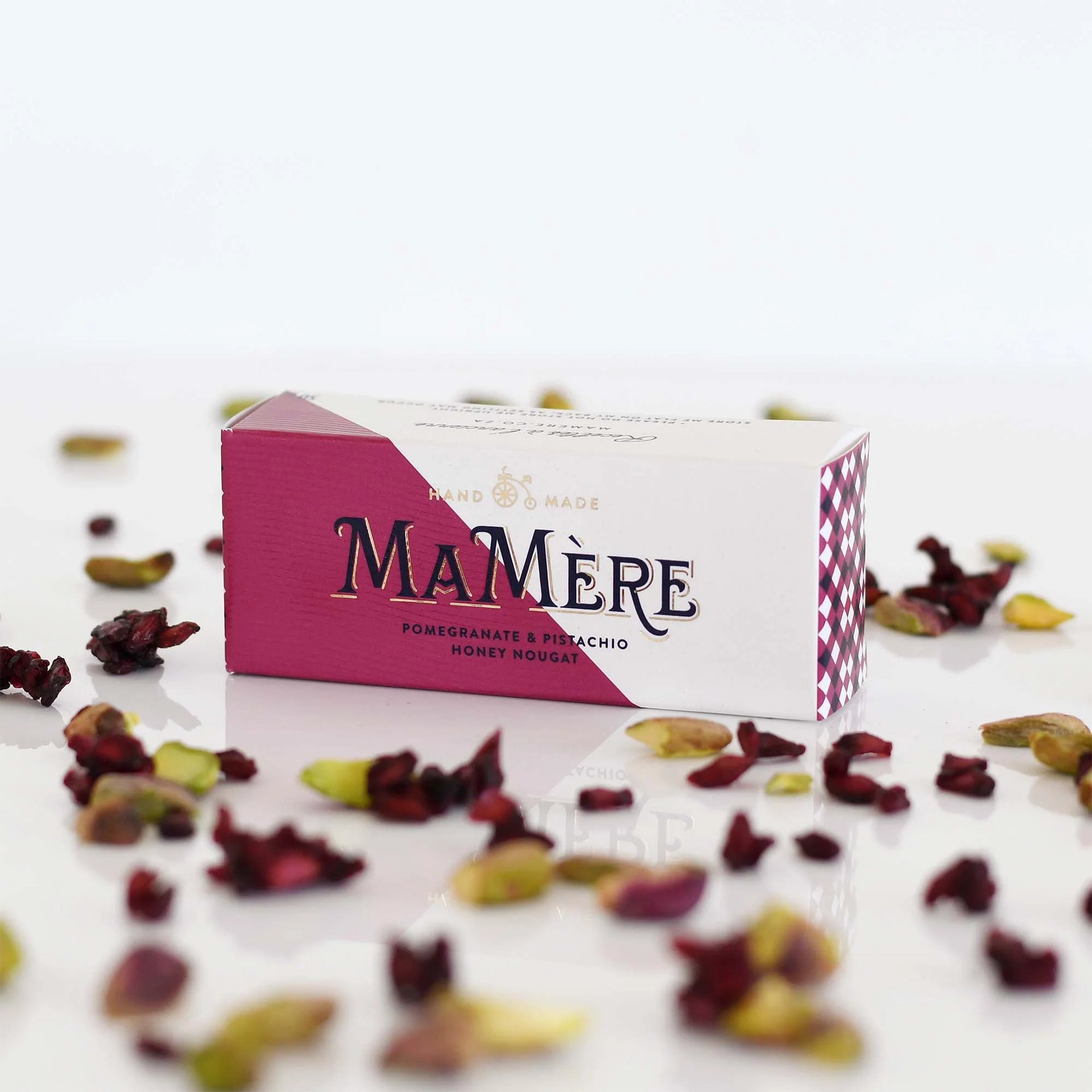 Pomegranate & Pistachio Nougat bar 50G